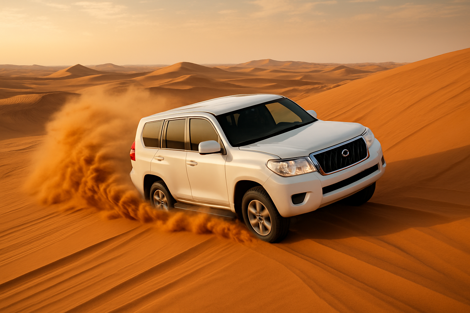 Adventurous desert safari with dune bashing